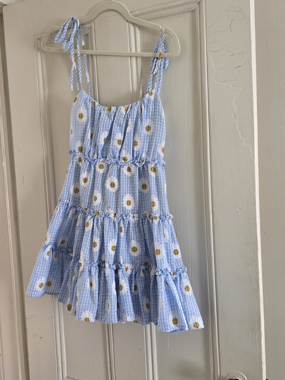 Blue Daisy Tiered Sundress Size S/M